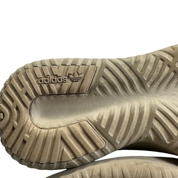 Adidas Tubular Beige/Gray Knit Running Shoes Size Mens 4.5 Ladies 6.5 Athletic - Picture 9 of 14
